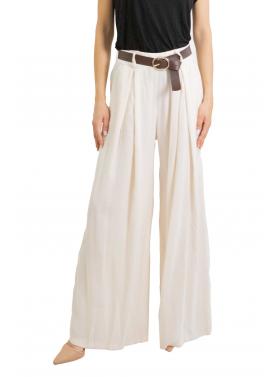 Pantalone palazzo con cintura  "Megan"